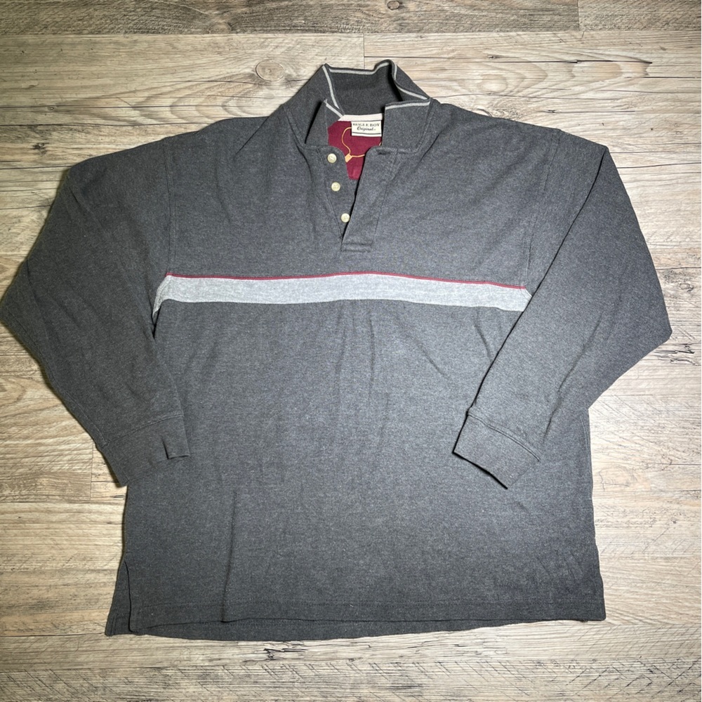 Vintage Bugle Boy Original Polo Pullover Sweater Mens SZ: M